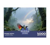 Rainbow Lorikeet 1000 Piece Puzzle Creative Design For Teens Cognitive Skill Builder Bird Ideal for Display 38x26cm/1000pcs