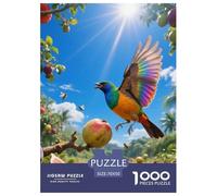 Rainbow Lorikeet 1000 Piece Puzzle Relaxing Family Activity All Ages Cognitive Play Bird Great Wall Art 70x50cm/1000pcs