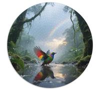 Rainbow Lorikeet 1000 Piece Round Puzzle Easy Starter For Beginners Relaxing Hobby Bird Ideal for Weekend Fun Learning Present 1000pcs (67.5x67.5cm)