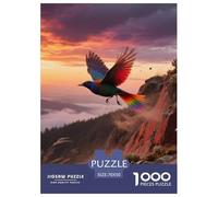 Rainbow Lorikeet 1000pc Jigsaw Puzzle Challenging Puzzle For Puzzle Enthusiasts Focused Play Bird Frame-Ready 70x50cm/1000pcs
