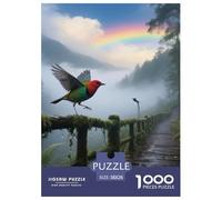 Rainbow Lorikeet 1000pc Jigsaw Puzzle Challenging Puzzle For Puzzle Enthusiasts Focused Play Bird Frame-Ready 38x26cm/1000pcs