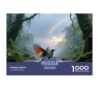 Rainbow Lorikeet 1000pc Jigsaw Puzzle Visual Skills Builder For Teens Logic Game Bird Ready to Display 70x50cm/1000pcs