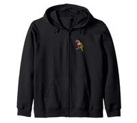 Rainbow Lorikeet Birdlover Birdwatcher Birding Bird Zip Hoodie