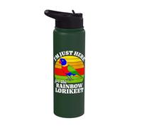 Rainbow Lorikeet I'm Just Here for Rainbow Lorikeet Stainless Steel Insulated Water Bottle