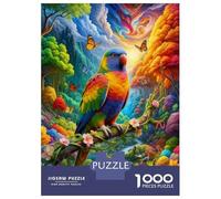 Rainbow Lorikeet Jigsaw Puzzles for Adults Puzzle Game 1000 Jigsaws Brain Challenge Home Decoration Gifts 38x26cm/1000pcs