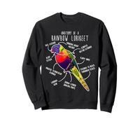 Rainbow Lorikeet Parrot Anatomy, Funny Cute Pet Lover Bird Sweatshirt