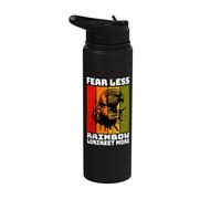 Rainbow Lorikeet Retro Rainbow Lorikeet Stainless Steel Insulated Water Bottle