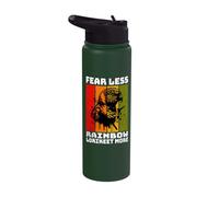 Rainbow Lorikeet Retro Rainbow Lorikeet Stainless Steel Insulated Water Bottle