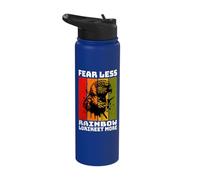 Rainbow Lorikeet Retro Rainbow Lorikeet Stainless Steel Insulated Water Bottle
