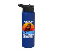 Rainbow Lorikeet Team Rainbow Lorikeet Stainless Steel Insulated Water Bottle