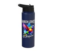 Rainbow Lorikeet Whisperer Stainless Steel Insulated Water Bottle