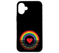 Rainbow Love Circle - All inclusive community acceptance Case for iPhone 16 Plus