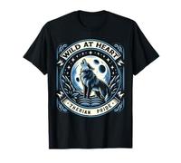 Rainbow Love Pride Apparel Women's Therian Pride Month Furry Wolf Vintage LGBTQ T-Shirt