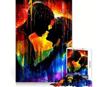 Rainbow Love Silhouette Jigsaw Puzzle for Teenagers 1000 Pieces Mind Game Toy Relaxed Mind Neat Cut (38x26cm)