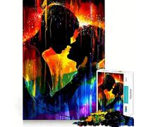 Rainbow Love Silhouette Jigsaw Puzzles for Adults 1000 Piece Logic Toy Stress Release Precision Cut Festival Gift (50x75cm)