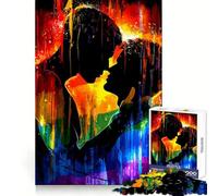 Rainbow Love Silhouette Jigsaw Puzzles for Adults 1000 Piece Logic Toy Stress Release Precision Cut Festival Gift (50x75cm)
