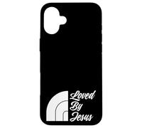 Rainbow, Loved By Jesus, Jesus Never Fails, Christian Case for iPhone 16 Plus