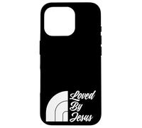 Rainbow, Loved By Jesus, Jesus Never Fails, Christian Case for iPhone 16 Pro