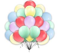 Rainbow Macaron Party Balloons 15 Pack 10 Inch Latex Balloons Multicolour Pastel Balloon for Birthday Wedding Anniversary Baby Shower Christmas Party Decoration Party Supplies