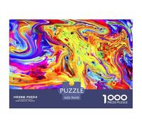 Rainbow Marble Jigsaw Puzzle Waterproof 1000 Piece for Adults Colourful Adults Home Decoration Puzzle
