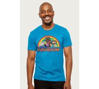 Rainbow Men's 1972 50th Anniversary Balloons T-Shirt in Bright Blue | Size: Medium Rainbow Bright Blue M
