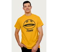 Rainbow Men's Zippy Unzipped T-Shirt in Gold | Size: Large Rainbow Gold L