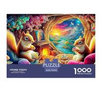 Rainbow Mice Recycled Cardboard Jigsaws Squirrel Forest Puzzles for Puzzle Enthusiasts 1000 Piece Decoration 70x50cm/1000pcs