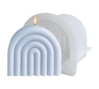 Rainbow Mold | Abstract U Shape Candle Mould, Geometric Rainbow Bridge Line Soap Mold | DIY Gypsum Epoxy Molds for Home Decor, Crafts