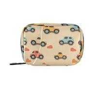 Rainbow Monster Truck Car Terracotta Bags with Detachable Compartments Convenient Pill Cases Organizers