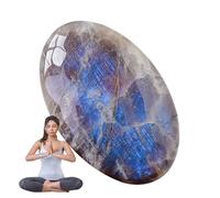Rainbow Moonstone Gem Stone - Smooth Oval Cabochon Crystal, Handcrafted Palm Stone | Polished Natural Moonstone, Positive Energy, Meditation, Reiki, Jewelry Making, Gift for Loved