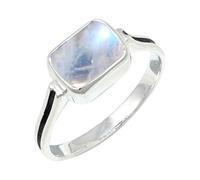 Rainbow Moonstone Silver Plated Ring Men & Women Jewelry C1159BO_11_(N)