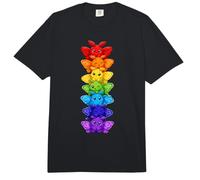 Rainbow Moth Pride Kawaii Cute LGBTQ Stack Comfort Colors Adult Heavyweight T-Shirt
