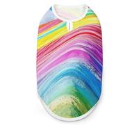 Rainbow Mountain Funny Dog Shirts Pet Sleeveless Clothes Puppy Cat T-shirts for Small to Large