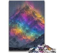 Rainbow Mountains 1000 Piece Jigsaw Puzzle for Adults And Teenagers,Staycation Kill Time Every Piece Is Unique - Challenging Family Fun Game (38x26cm)