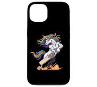 Rainbow Muscular Unicorn Cricket Power Hero Case for iPhone 13
