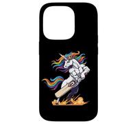 Rainbow Muscular Unicorn Cricket Power Hero Case for iPhone 14 Pro