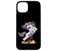 Rainbow Muscular Unicorn Cricket Power Hero Case for iPhone 15 Plus