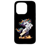 Rainbow Muscular Unicorn Cricket Power Hero Case for iPhone 15 Pro