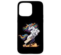 Rainbow Muscular Unicorn Cricket Power Hero Case for iPhone 15 Pro Max
