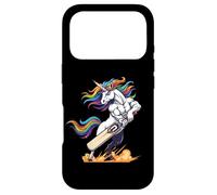 Rainbow Muscular Unicorn Cricket Power Hero Case for iPhone 17 Pro
