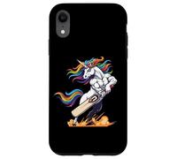 Rainbow Muscular Unicorn Cricket Power Hero Case for iPhone XR