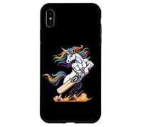 Rainbow Muscular Unicorn Cricket Power Hero Case for iPhone XS Max