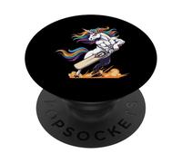 Rainbow Muscular Unicorn Cricket Power Hero PopSockets Adhesive PopGrip