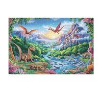 Rainbow Mushroom Path Rural Countryside Wild Nature 1000 Piece Jigsaw Puzzle for Adults Long Weekend Project Satisfying Challenge No Duplicate Pieces for Hobbyists 1000 PCS