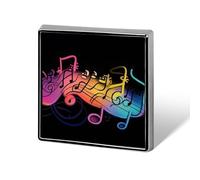 Rainbow Musical Note Brooch Pins Lapel Pins for Men Women Badge Button Cover Decorative Jewelry Charms for Hats Bags Backpacks Suits Shirts Scarves Clothing Accessories Banquet Wedding Gift