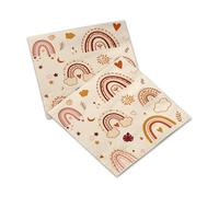 Rainbow Napkins - 32 Pcs Party Napkins, Paper Napkins, Pastel Napkins, Boho Napkins for Boho Rainbow Themed Birthday Parties Baby Showers, Pride Napkins, Talking Tables Napkins