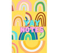 Rainbow notebook| Yay notes| cute girls 6x9 notebook|all the rainbows plain paper journal