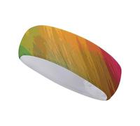Rainbow Ocean Headbands for Women Or Man - Sweat Band with Adjustable for Running, Yoga, Gym and Sports