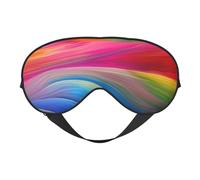 Rainbow Ocean Print Sleep Eye Mask Outdoor Indoor Travel Camping Meditation Yoga Shift Work Breathable