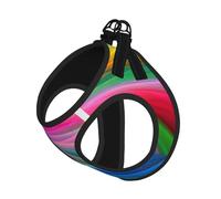 Rainbow Ocean Printing Puppy Summer Vest Harness With Reflective,Dog Accessories For Small Medium Large Dogs And Cats